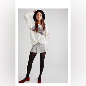 FREE PEOPLE HIPSTER/LOW RISE CORDUROY PLEATED SKORT - SZ 0 - EUC